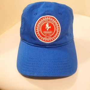 Nintendo world  NY New York Mario blue logo cap Where Everyone comes to play